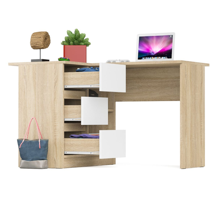 Детские столы, Угловой компьютерный стол Мори МС-16 левый