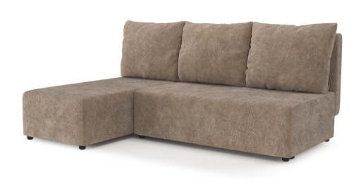 Угловой диван Каир Lux, велюр, левый