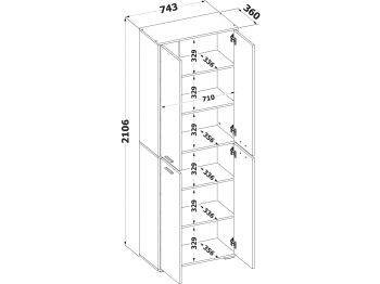 Стеллаж Сокол ШУ-354