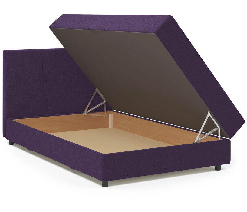 Мягкая кровать, Кровать тахта Классика 140 с подъемным механизмом, рогожка