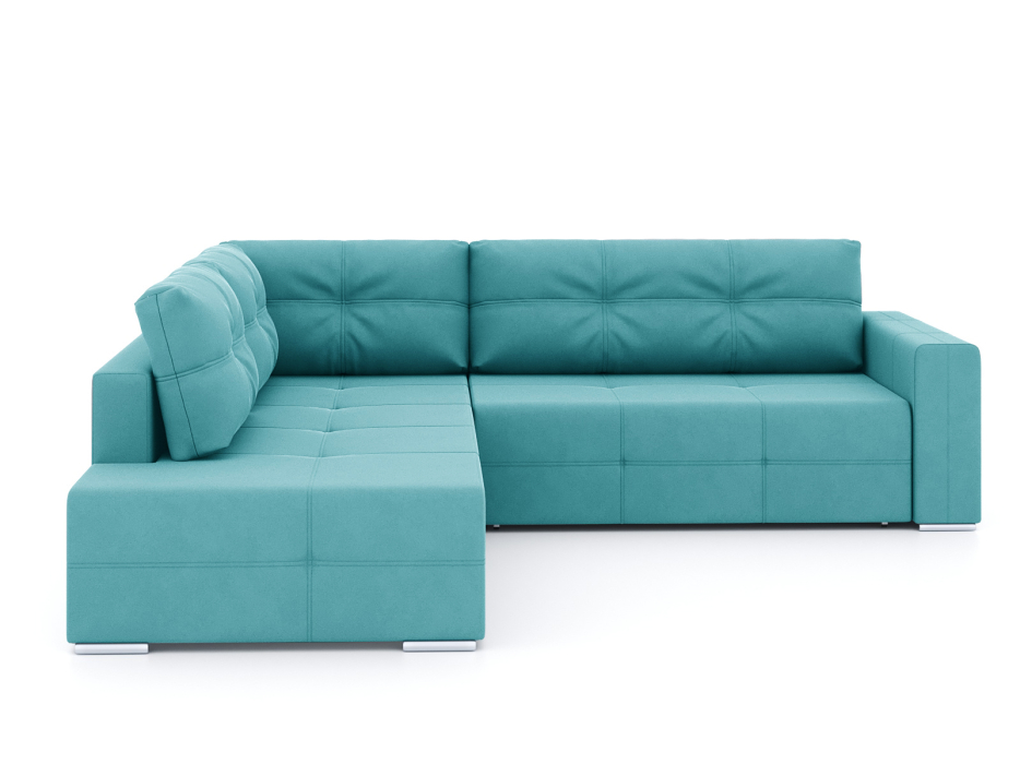 Диваны угловые в гостиную, Диван-кровать угловой Леос НПБ, велюр