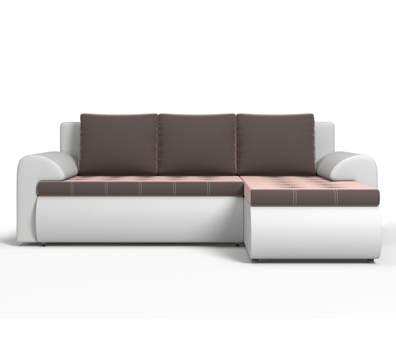 Диваны угловые в гостиную, Угловой диван Ванкувер правый, экокожа /велюр