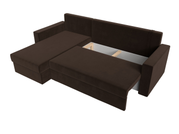 Угловой диван Траумберг Лайт левый угол, микровельвет