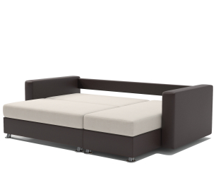 Угловой диван Ария правый, шенилл / экокожа