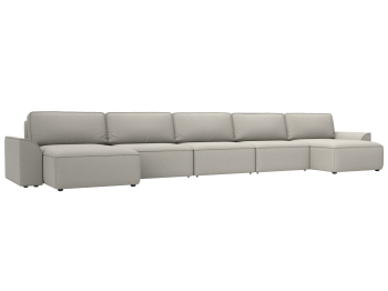 Диван П-образный Лига-048 НПБ МегаЛонг, рогожка Амур