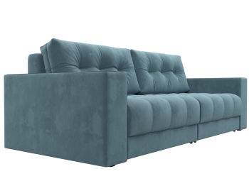 Диван прямой с декором Лига-049 НПБ, велюр SEVEN