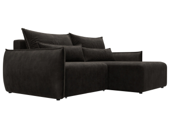 Диван угловой Лига-051 НПБ угол универсальный, велюр BRUT