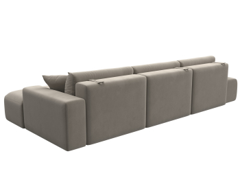 Диван угловой Лига-036 Модерн Лонг правый угол, микровельвет