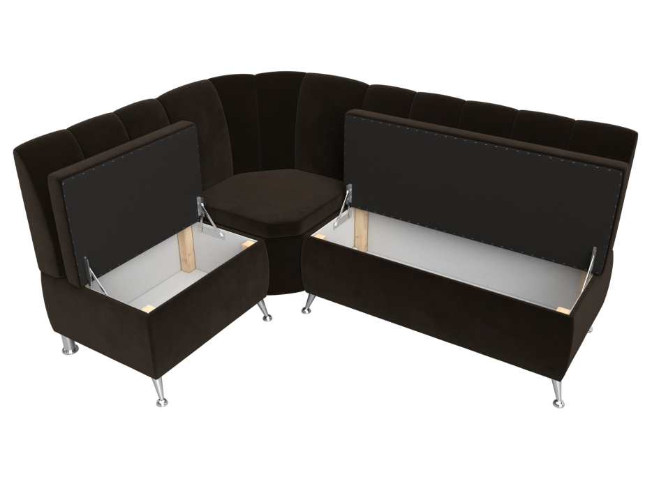 Диваны угловые кухонные, Диван кухонный угловой Кантри левый угол, микровельвет