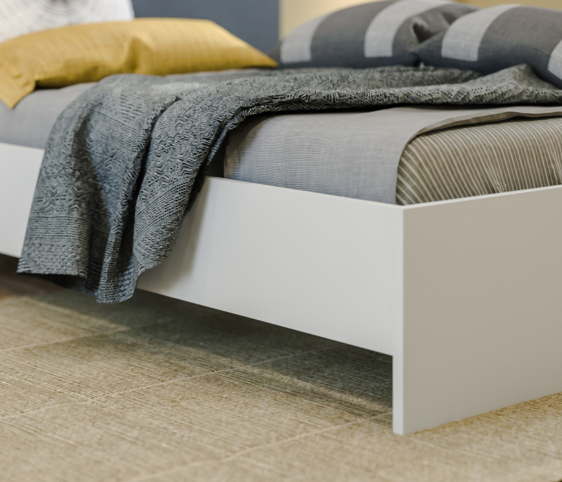 Mika / Мика, Кровать Mika / Мика СБ-3286 Белый,Серый