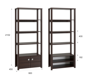 Стеллаж открытый Изабель ИЗ-62К