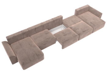 Диван П-образный Лига-048 НПБ МегаЛонг, велюр TOWER