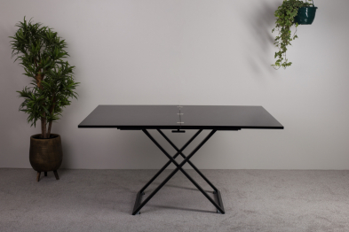 Стол-трансформер Compact (глянец/ опоры черные)