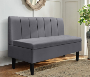 Диван прямой на ножках Лео 154, микровелюр