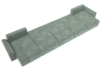 Диван П-образный Лига-048 НПБ МегаЛонг, велюр BRUT