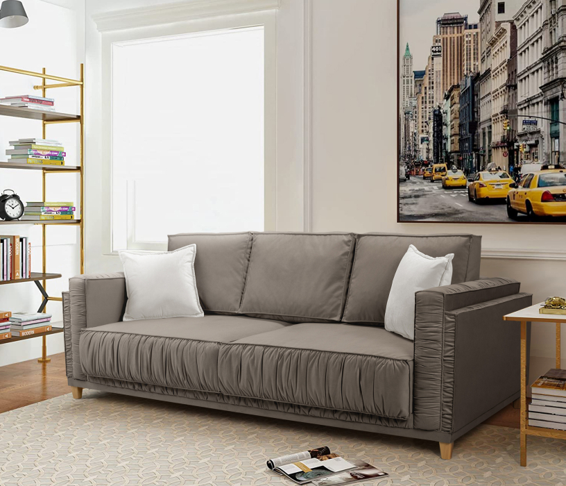 Диваны прямые, Диван кровать Бали, микровелюр