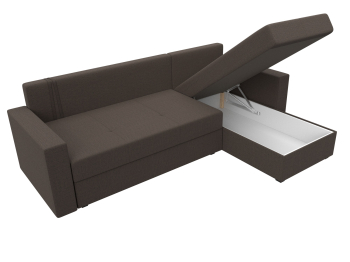 Диван угловой Верона Лайт правый угол, рогожка Амур