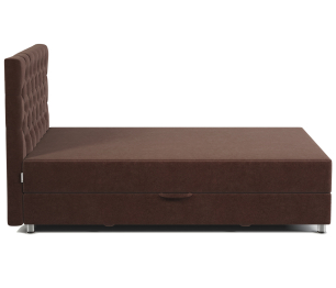 Кровать тахта односпальная с подъемным механизмом и матрасом Шармэль 100, велюр