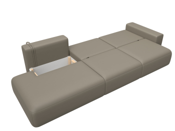 Диван прямой Лига-036 НПБ Модерн Лонг подлокотник справа, экокожа GRIFON