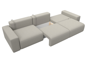 Диван прямой Лига-036 НПБ Классик Лонг, рогожка Амур