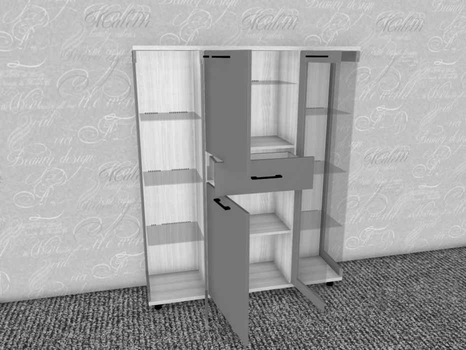 Серванты, Модульная система Грейс Шкаф ШК-5080  Ясень Асахи