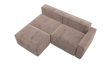 Диван угловой модульный Лига-063 угол правый, велюр TOWER