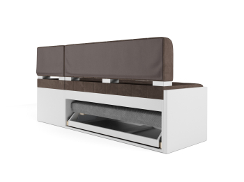 Диван угловой кухонный Ганновер (Бархат) 176х82х104 см