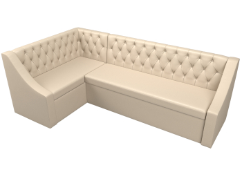 Кухонный угловой диван Мерлин левый угол экокожа