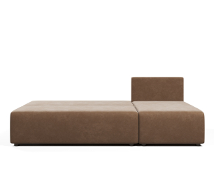 Угловой диван-кровать Каир (Комо, Крит), велюр