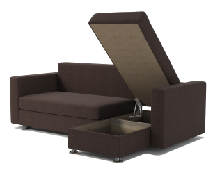 Угловой диван Ария правый, рогожка