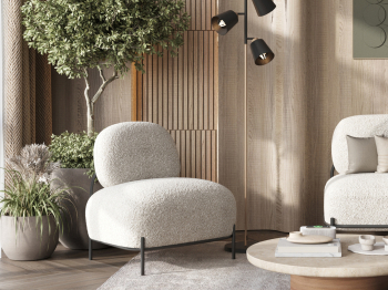 Кресло STOOL GROUP Стоун Ткань букле