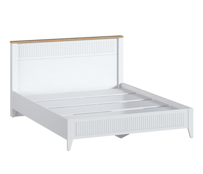 Спальные гарнитуры, Набор для спальни Монтана Белый Альпийский,Дуб Гамильтон/МДФ Дуб Белый