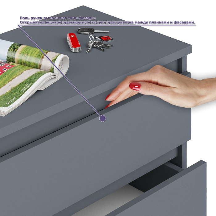 Домашние кабинеты, Набор мебели из углового компьютерного стола Мори МС-16 правого с книжной полкой и комода МК1200.10