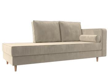 Кушетка Прайм, микровельвет, правый угол