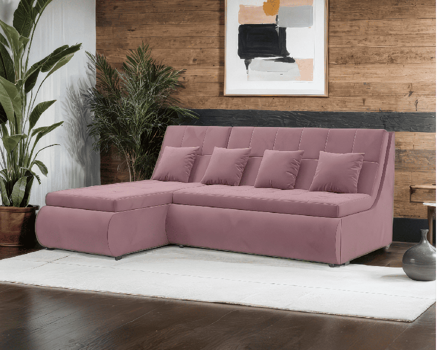 Диваны угловые в гостиную, Диван угловой Дубай (Велюр)