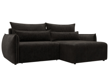 Диван угловой Лига-051 НПБ угол универсальный, велюр BRUT