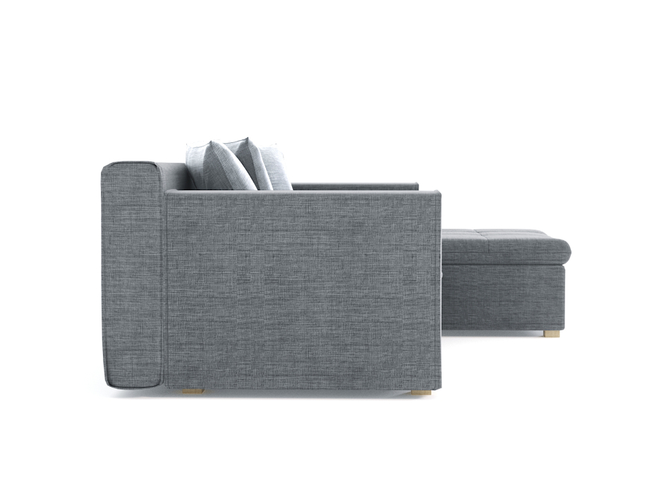 Диваны угловые в гостиную, Диван угловой Чикаго без механизма, рогожка