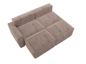 Диван угловой модульный Лига-063 угол левый, велюр TOWER