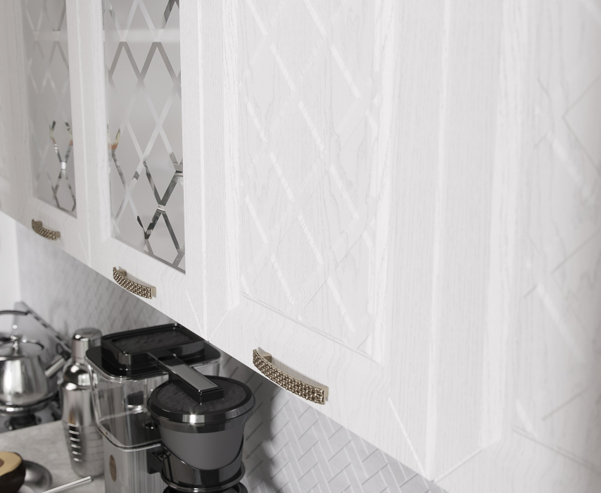 Кухонные гарнитуры, Кухня Агава 2,0 м Акация Белая/Аква МДФ