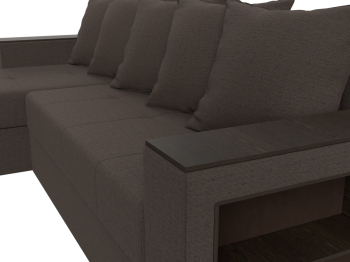 Диван угловой Дубай Лайт левый угол, рогожка Амур