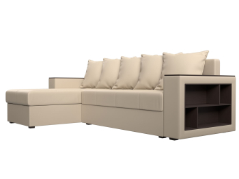 Диван угловой Дубай Лайт, экокожа, левый угол