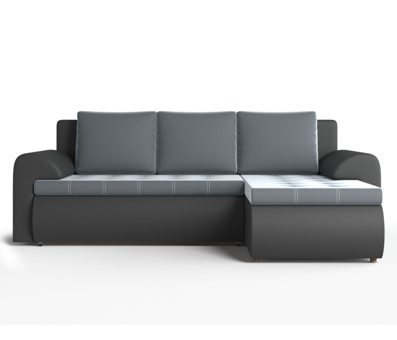 Диваны угловые в гостиную, Угловой диван Ванкувер правый, экокожа /велюр