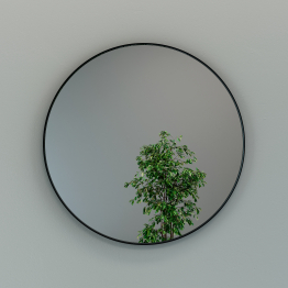 Дизайнерское настенное зеркало GENGLASS Rauntel L в металлической раме