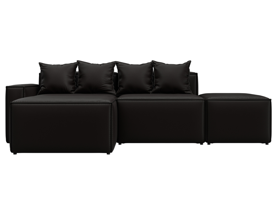 Диваны угловые в гостиную, Диван угловой модульный Лига-063 угол левый, экокожа GRIFON