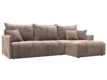 Диван угловой Лига-054 НПБ угол универсальный, велюр TOWER