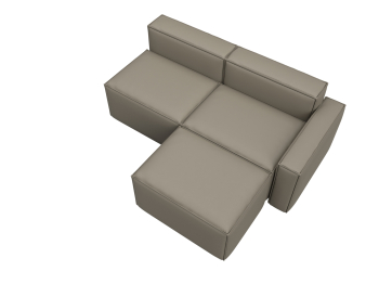 Диван угловой модульный Лига-063 угол правый, экокожа GRIFON