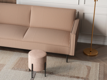 Диван прямой STOOL GROUP Кассель велюр рельефный