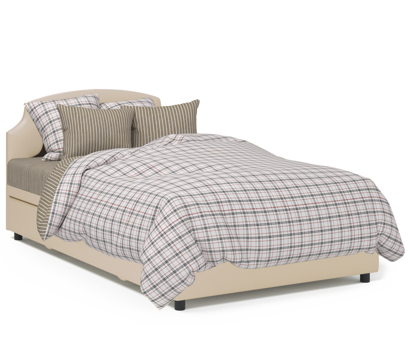 Кровати 90 см, Кровать тахта Шарм 90 с подъемным механизмом, рогожка/экокожа