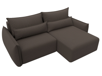 Диван угловой Лига-051 НПБ угол универсальный, рогожка Амур