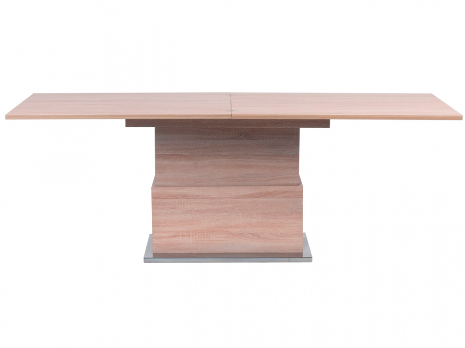 Обеденные столы, Стол-трансформер Slide (опоры сатинированная сталь)